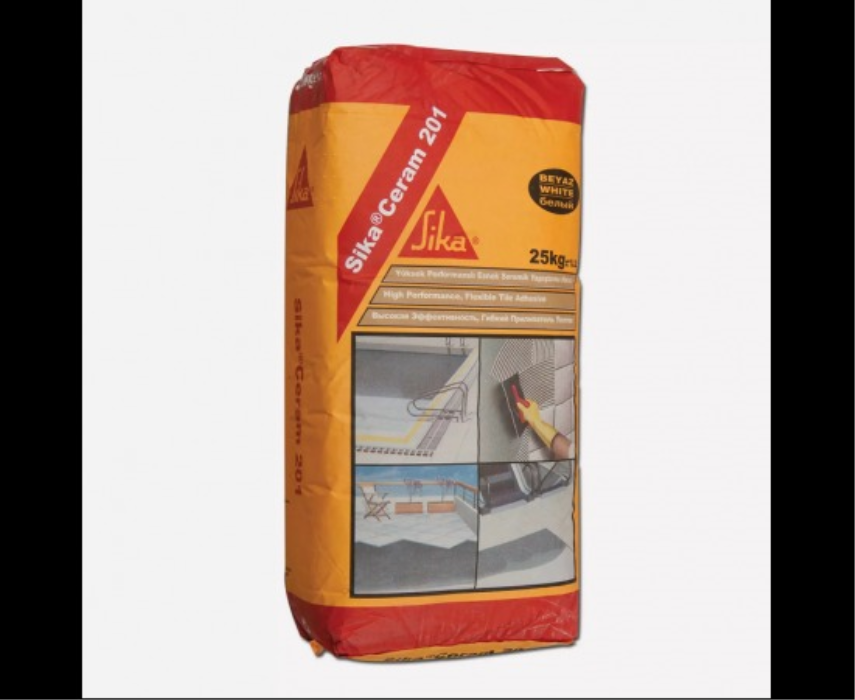 Sika Ceram - 201 - Yüksek Performanslı Seramik Yapıştırıcısı 25kg/T